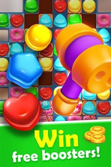 Sweet Candy Mania -フリイ—のマッチ3パズルゲームのおすすめ画像5