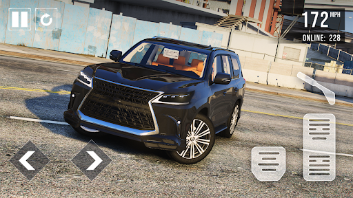 SUV LX 570: City Car Driving Screen 3