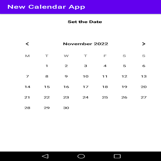 Calendar App