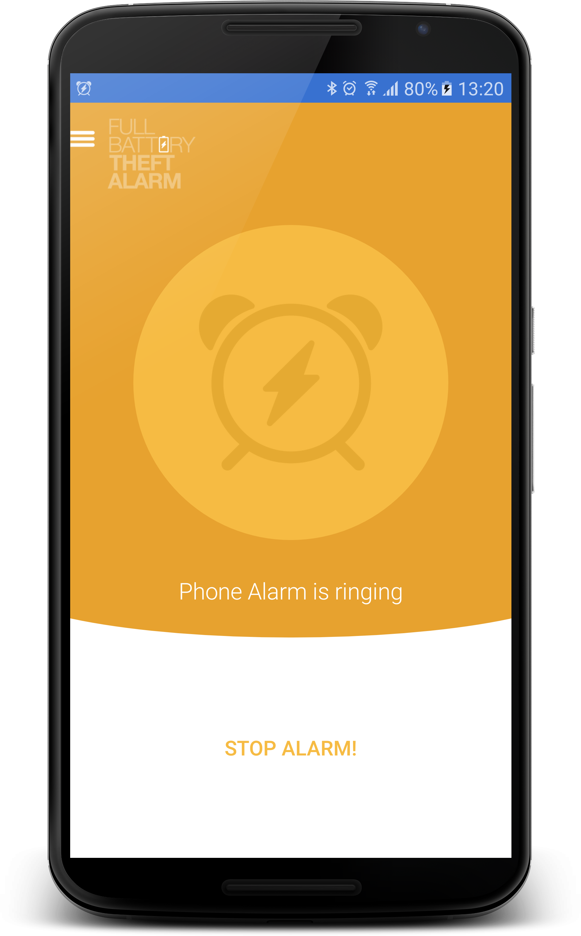 Android application Full Battery & Theft Alarm screenshort