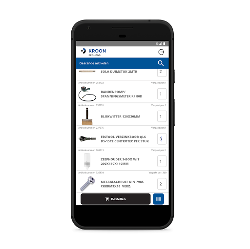 KROON Scanapp Screen 3