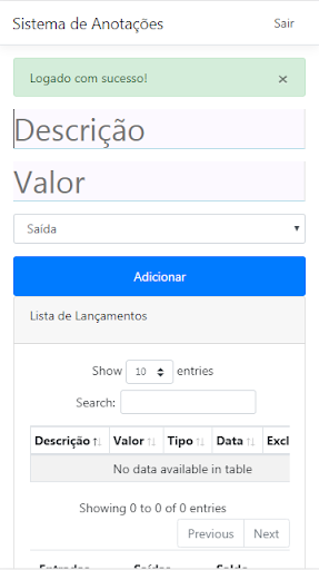 Caderno de Lançamentos Screen 2