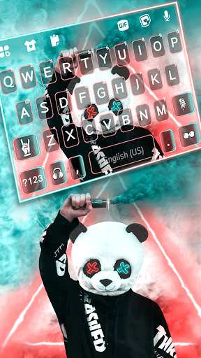 Android application Panda Mask Smoke Keyboard Back screenshort