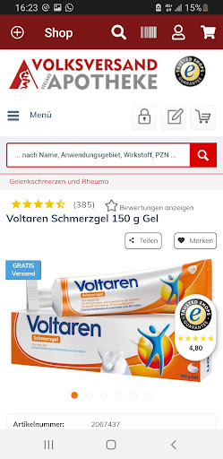Volksversand Versandapotheke Screen 2