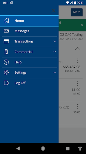 OKAC eBanking App Screen 2