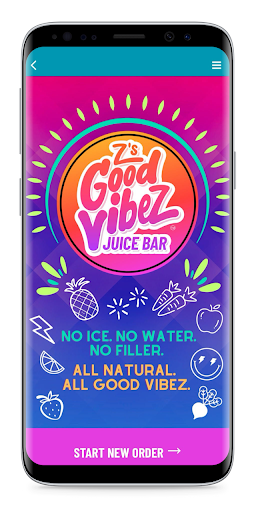 Android application Z's Good Vibez Juice Bar screenshort