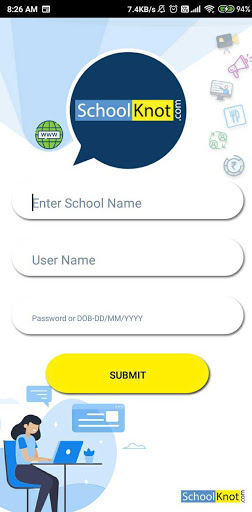 Android application SchoolKnot Parent App screenshort