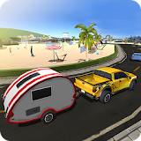 Camper Van Truck Simulator: Beach Car Trailer icon