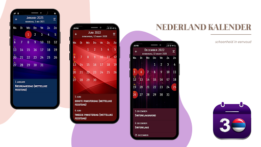 Android application Nederland Kalender screenshort