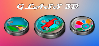 screenshot of Glass 3D Icon Pack