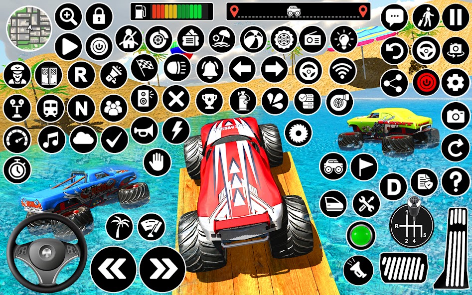 Monster Truck Water Surfing 3D 1.1.4 APK + Mod (Unlimited money) for Android