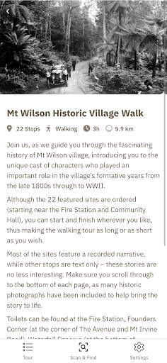 Mt Wilson Village Walk Screen 2
