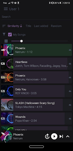 Android application Musidex screenshort