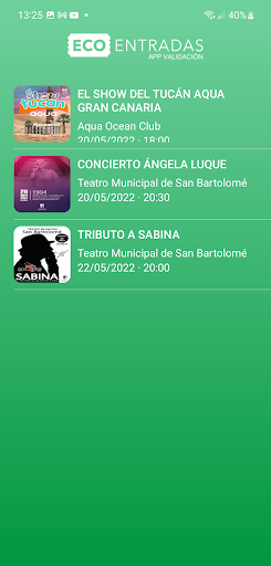 EcoEntradas Screen 2