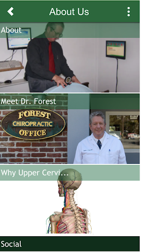 Android application Forest Chiropractic screenshort