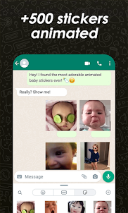Cute Babies Animated Stickers