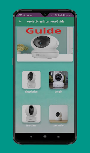 Android application ezviz c6n wifi camera Guide screenshort