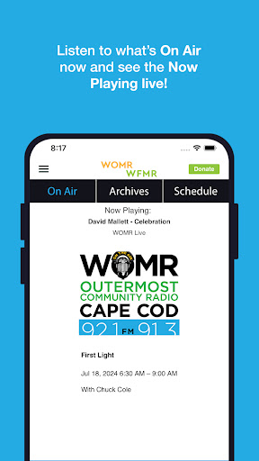 WOMR Community Radio App Screen 3