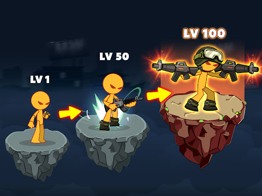 Stickman War: Epic Idle RPG Mod APK screenshot 12 - Android mod game interface