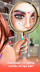 女孩的眼睛藝術化妝遊戲