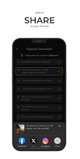 AI Caption - Image Caption Screen 3