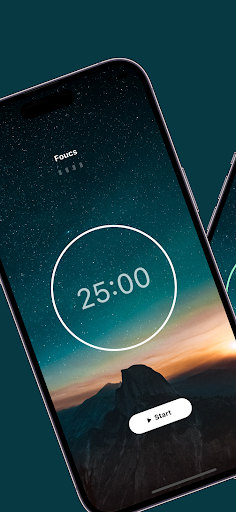 Android application PomodoroTimer - Focus screenshort