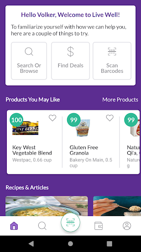 Screenshot of Live Well by myCountyMarket