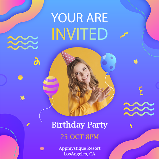 Birthday Invitation Maker - AppWisp.com