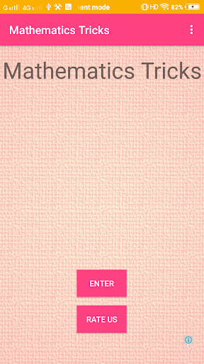 Android application Mathematics Tricks screenshort
