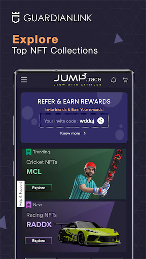 Android application Jump.trade - NFT Marketplace screenshort