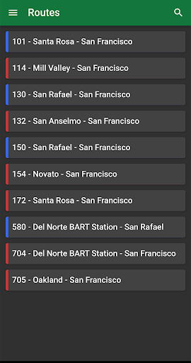 Android application Golden Gate Transit screenshort