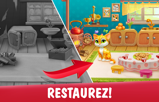 Télécharger Gratuit Garden Pets Puzzle – Jeu de Match 3 gratuit APK MOD (Astuce) screenshots 1