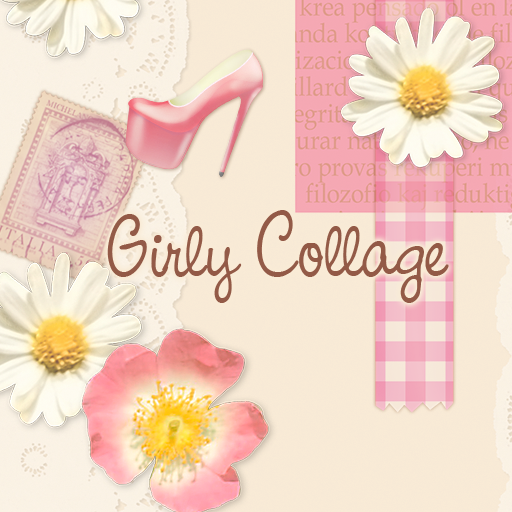 Cute wallpaper-Girly Collage logo