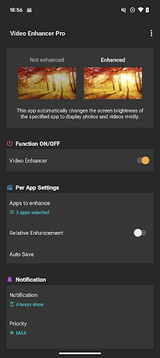 Screenshot of Video Enhancer Pro
