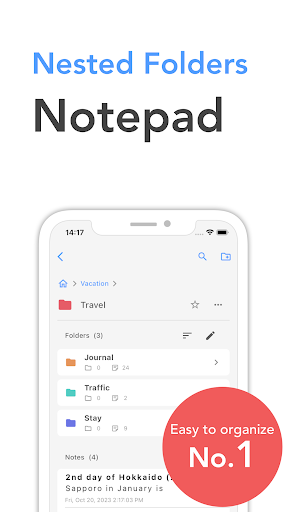 Android application Simple Folder Notepad - Nota screenshort