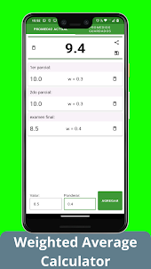 Average & Weighted Calculator