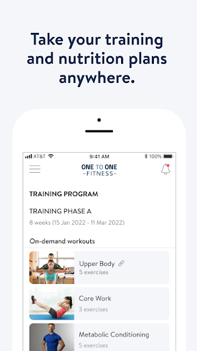 One to One Fitness Center Screen 3