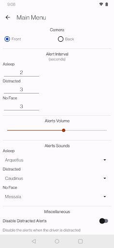Aware Driving Screen 3