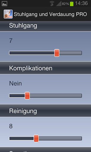 Android application Stuhlgang und Verdauung PRO screenshort