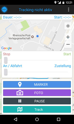 Android application Simple GPS - SGT Tracking screenshort