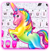 Color Rainbow Unicorn Keyboard Theme