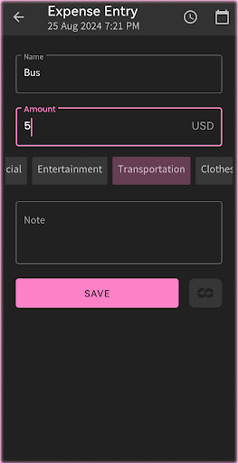 Daily Track Expenses Screenshot