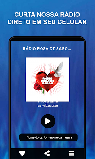 Android application Rádio Rosa de Saron screenshort