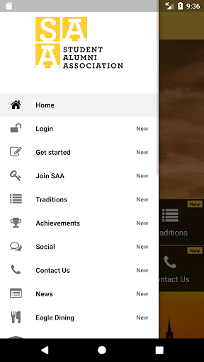 SAA HUB Screen 2