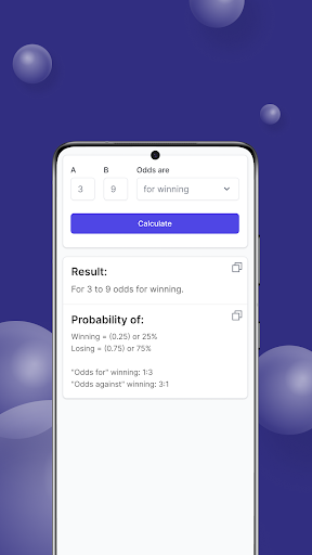 Odds Probability Screen 2