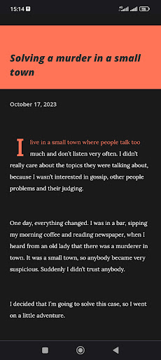 Android application Adventure Stories screenshort