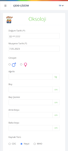 Android application Child Metrics screenshort