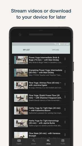 Screenshot of YYOGA at Home