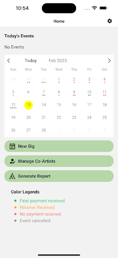 Android application myGigCRM - all-in-one platform screenshort