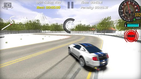 Car driving, real drift